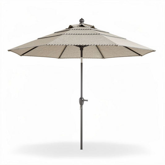 Ombrellone da giardino con struttura in metallo e copertura in tessuto – 200 x 200 x 240 cm