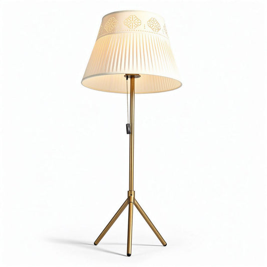 Lampada da terra con paralume in tessuto per illuminazione interna – 45 x 45 x 150 cm